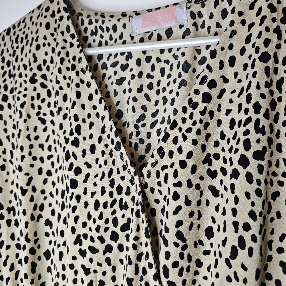 C+D+M Animal Print Dress Sz M - Picture 4 of 10
